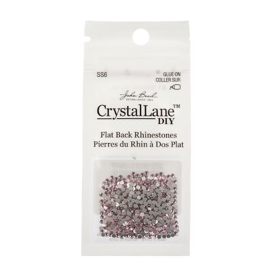 Crystal Lane DIY SS6 Round Glass Flat Back Rhinestones